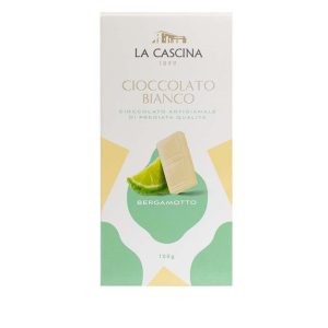 Barra de chocolate blanco con bergamota