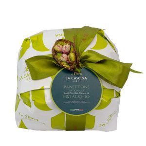 Panettone artesano con crema de pistachos