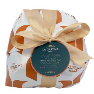 Panettone artigianale con crema alle nocciole